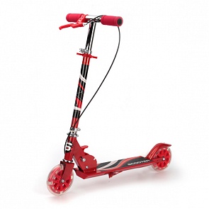 Двухколесный самокат, с ручным тормозом, нагрузка до 25 кг, красный (Next, KS2829 REDsim)